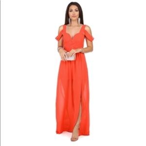 Coral Prom/Bridesmaid Dress
